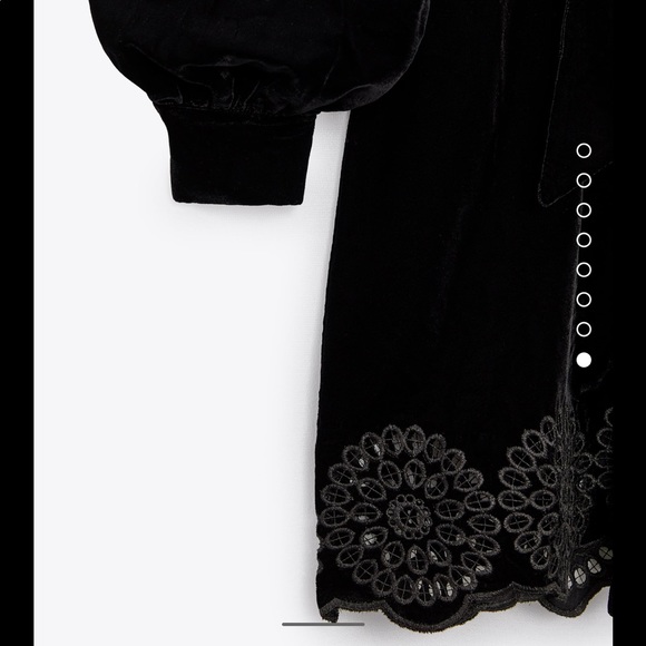 ♥️ ZARA NWT Velvet mini dress XS - Picture 5 of 5